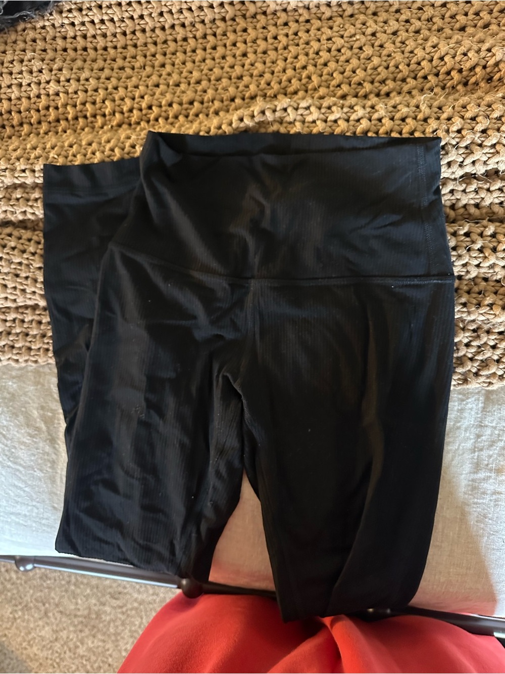lululemon athletica Black Align™ Ribbed High-Rise 25" Pants